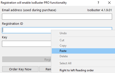 Problems Registering IsoBuster Pro