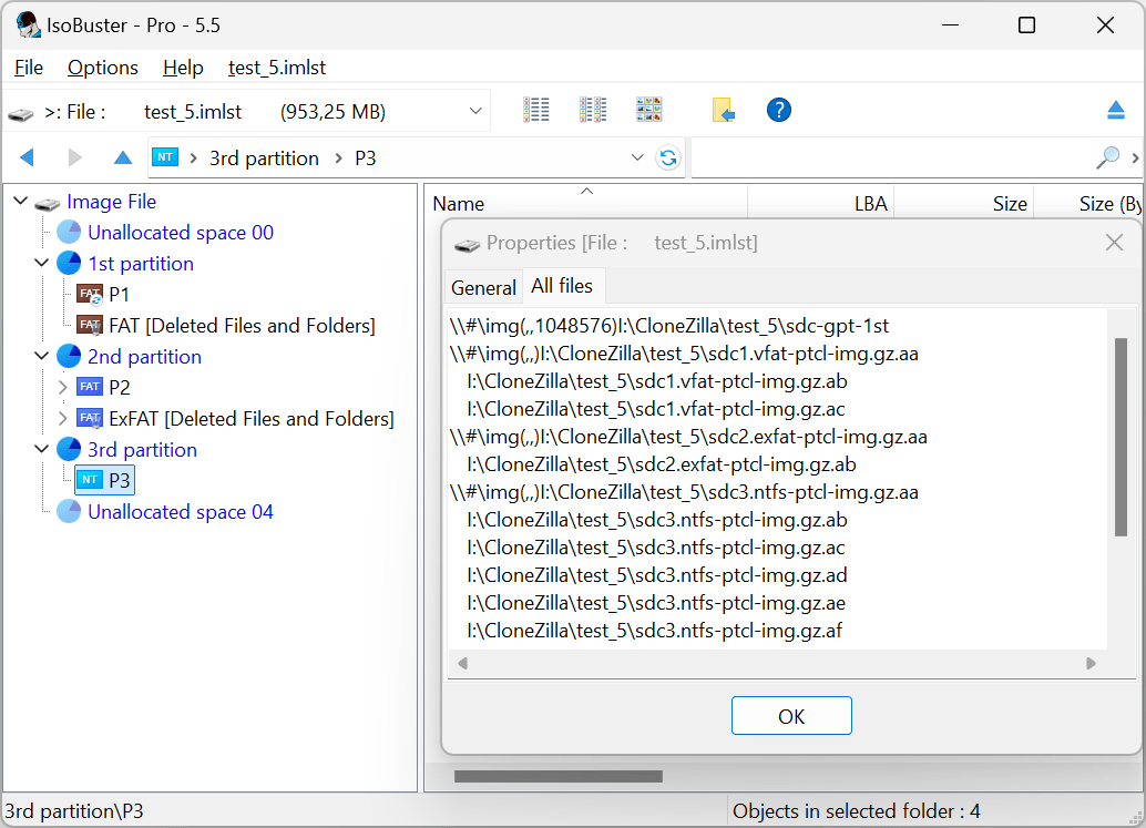 IsoBuster 5.5 - 64 bit - Capture d'écran